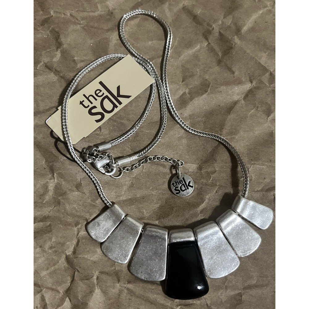 New! The Sak Womens Silver  Collar Necklace Chain Extension 18 Inches